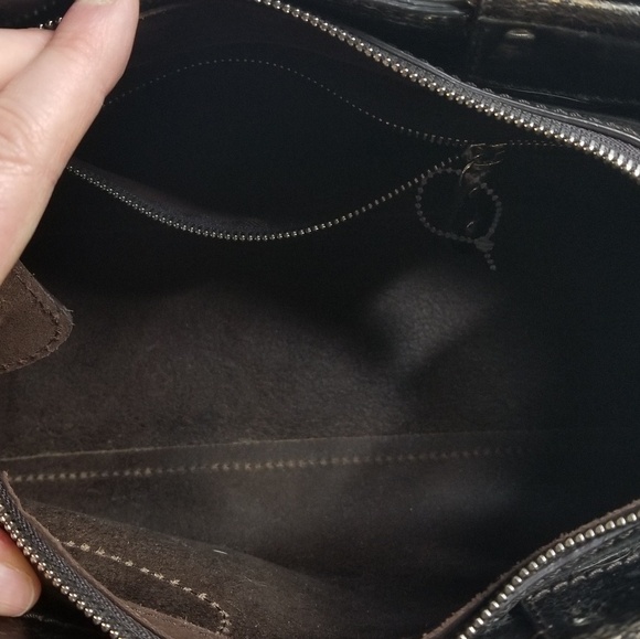 FEANSESCO BIASIA distressed metallic foil handbag purse! - Picture 4 of 8